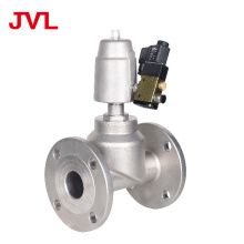 JVL Threaded air control pneumatic stainless steel angle seat valve